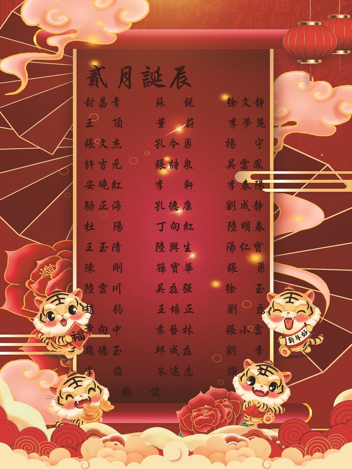【生日祝福】恭祝02月生日的員工生日快樂!